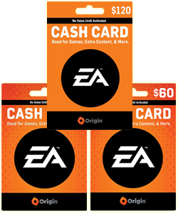 EA Origin Cash Cards